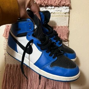 Jordan Royal Blue and Black Sneakers